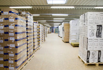 Image: Warehouse with pallets